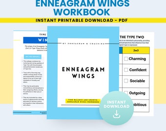 Enneagram Wing Types Workbook: 1w9, 1w2, 2w1, 2w3, 3w2, 3w4, 4w3, 4w5, 5w4, 5w6, 6w5, 6w7, 7w6, 7w8, 8w7, 8w9, 9w8, 9w1, Lessons & Quizzes