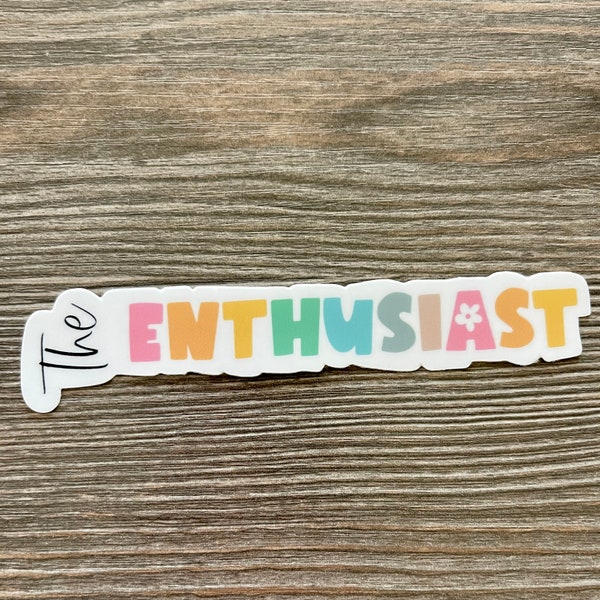 Enneagram Type 7 The Enthusiast / Glossy Sticker / Water Resistant Vinyl / Decal / Enneagram Type 7