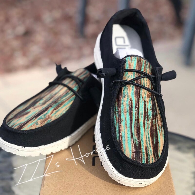 custom leather hey dudes womens