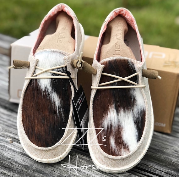 cow print hey dudes etsy