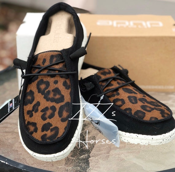 leopard print dude shoes