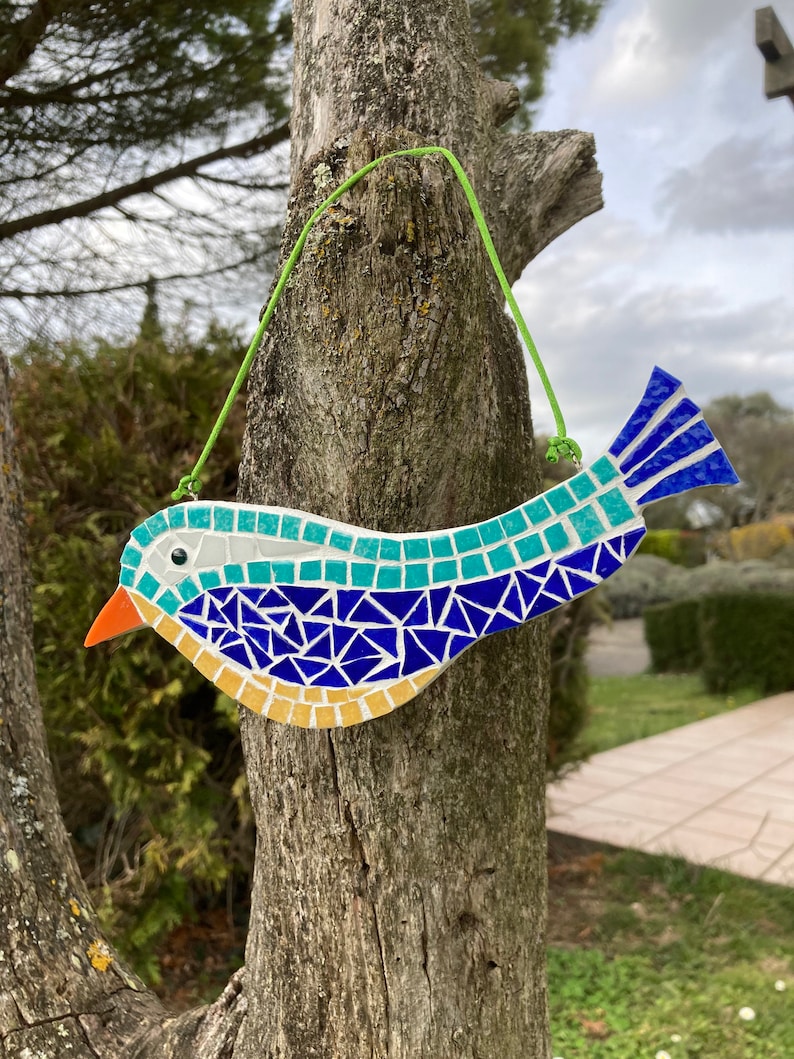 DIY Bird Mosaic Kit Adult or Child Mosaic Kit Holiday Etsy