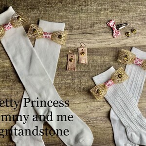 Pretty Princess Mommy and Me Knee High Sock Package