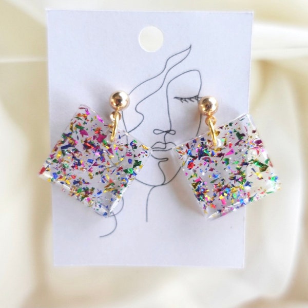Confetti Earrings Etsy