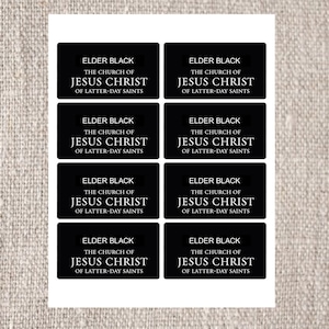 Editable LDS Missionary Tags. Customize and Print on Avery 6873 ...