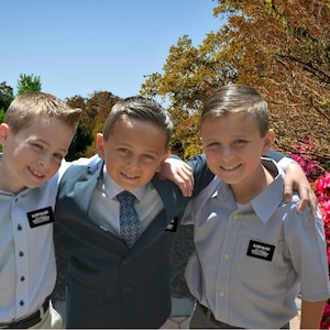 Custom Editable LDS Missionary Tags for Avery 6873 Stickers