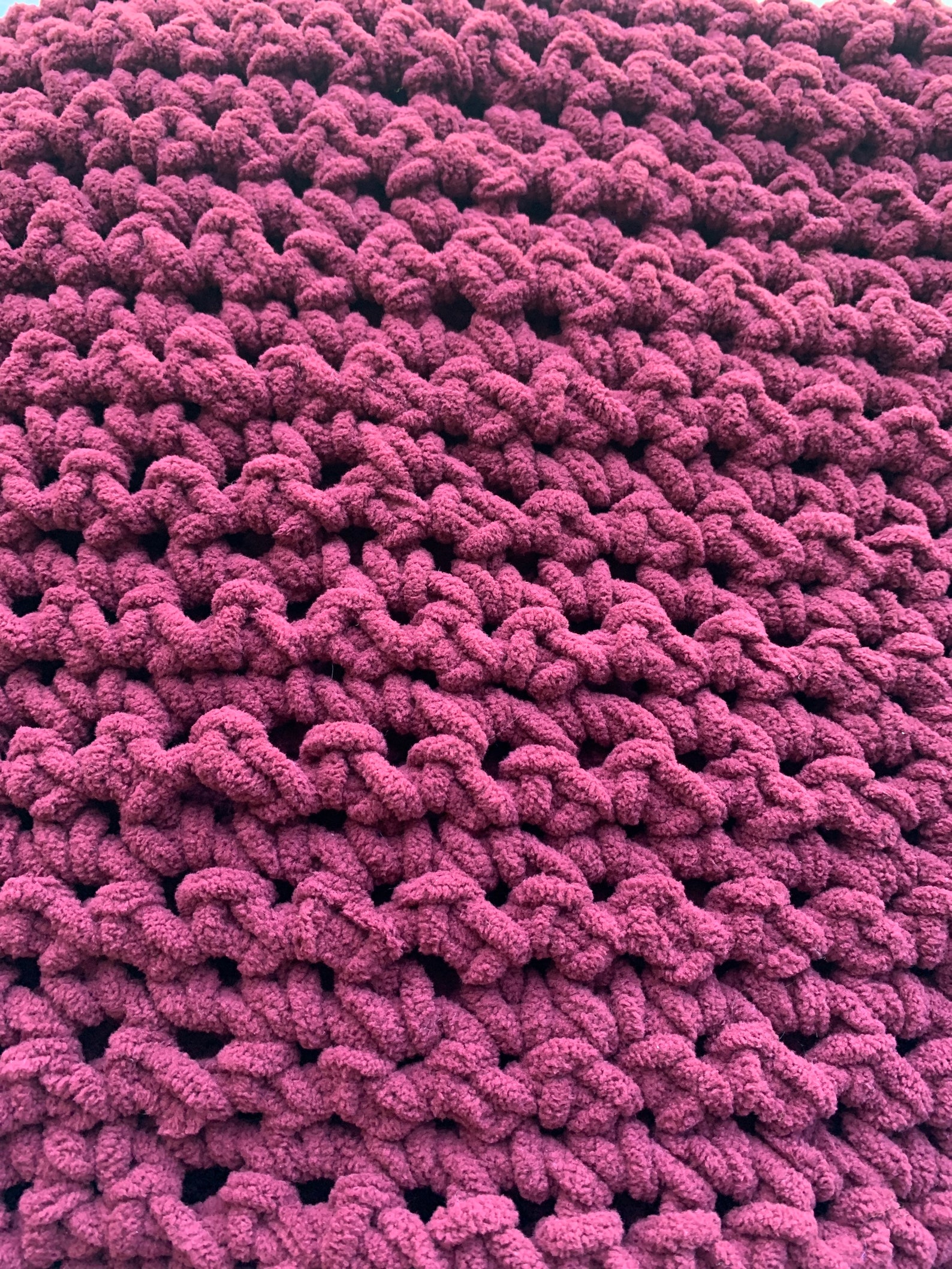 Handmade Crocheted FUZZY blanket | Etsy