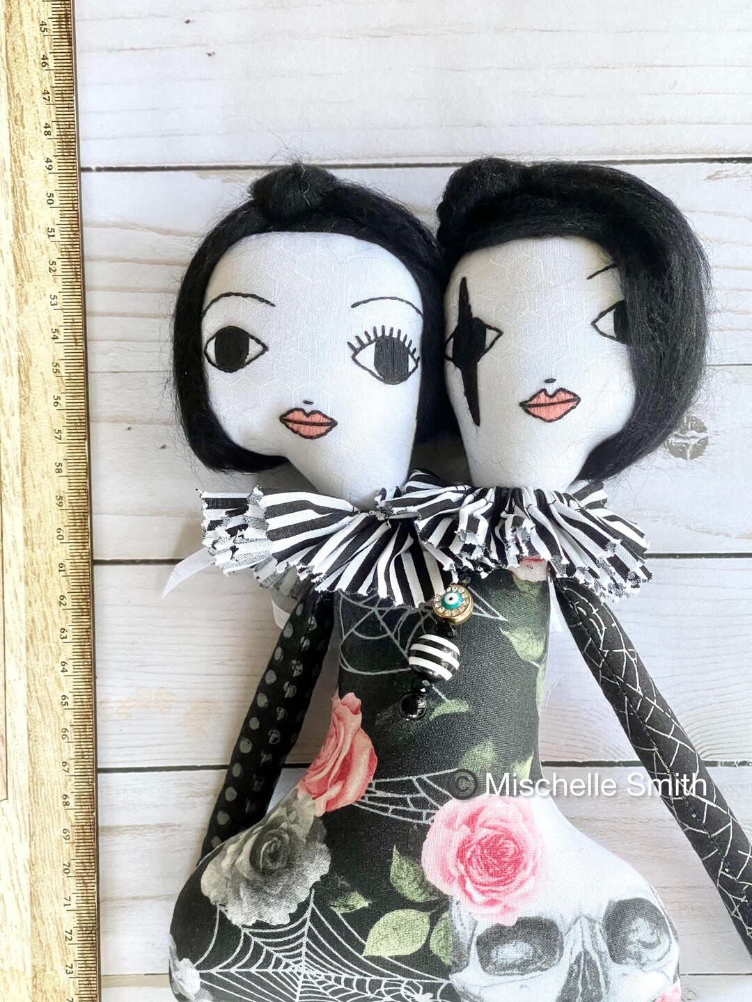 Drama Twins Conjoined Twins Doll handmade OOAK Creepy Art Doll By 