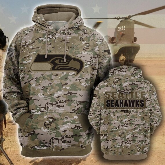 Seahawks army sweatshirt Clearance