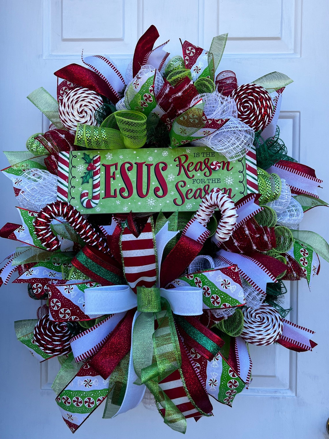 Jesus is the Reason Wreath Christmas Wreath Christian Etsy