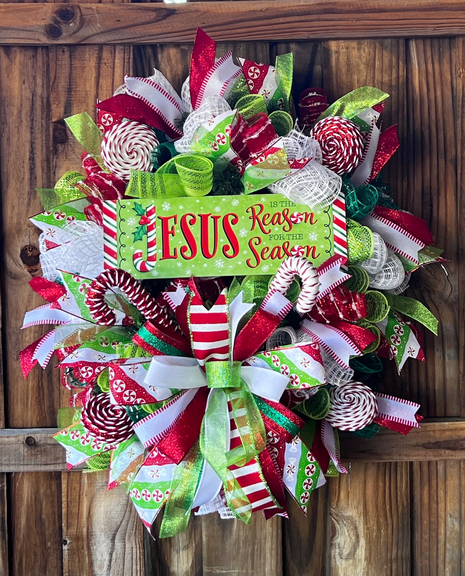 Jesus is the Reason Wreath Christmas Wreath Christian Etsy