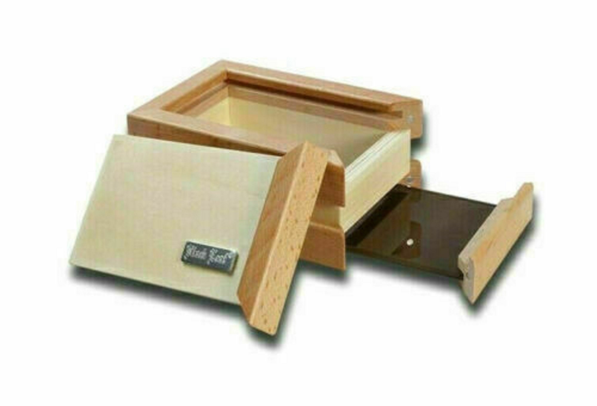 Black Leaf Wooden Sifter Box Easy Pollen Screen Collector Etsy