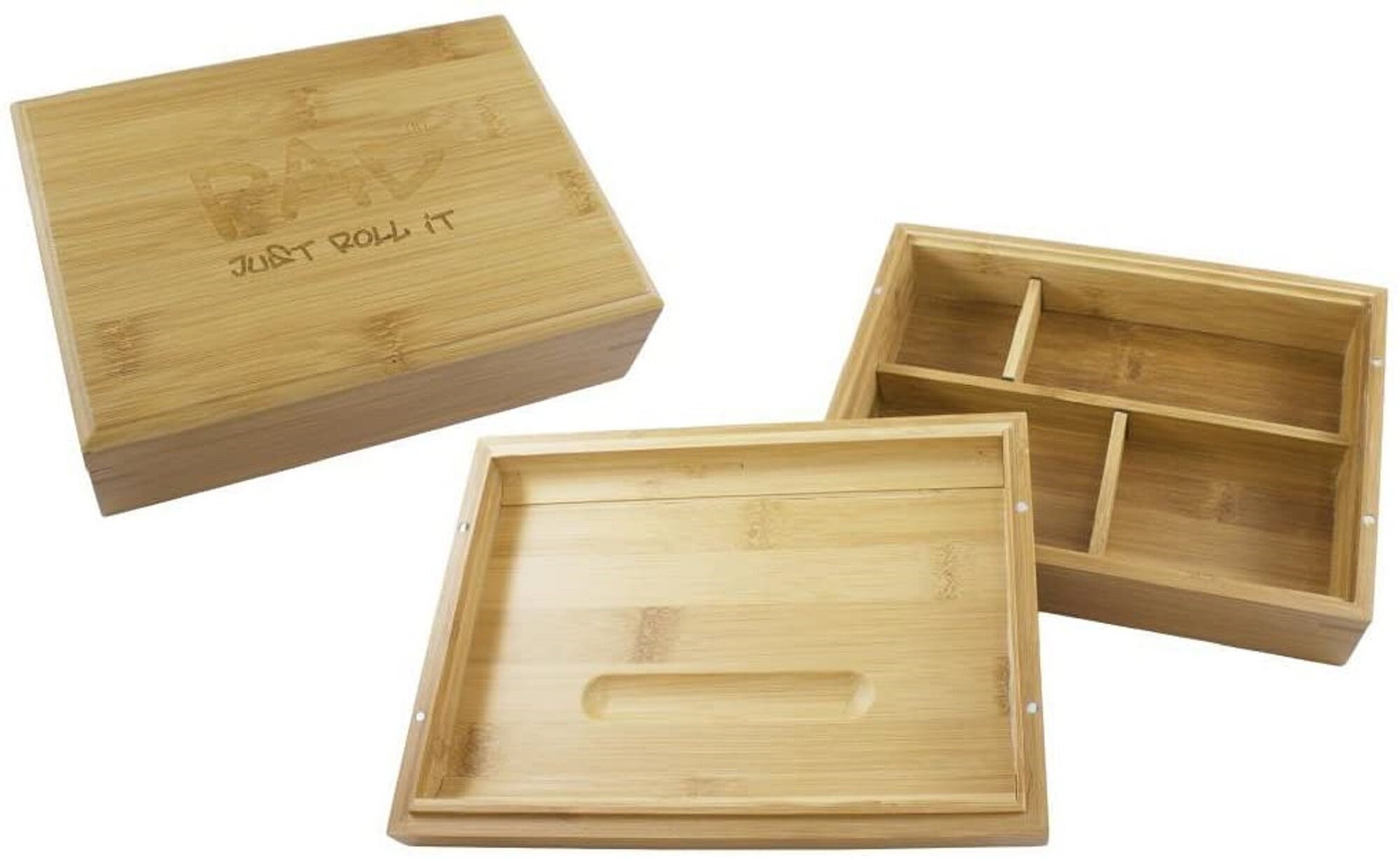 Caja rodante de bambú caja de fumadores cuidado esencial del | Etsy
