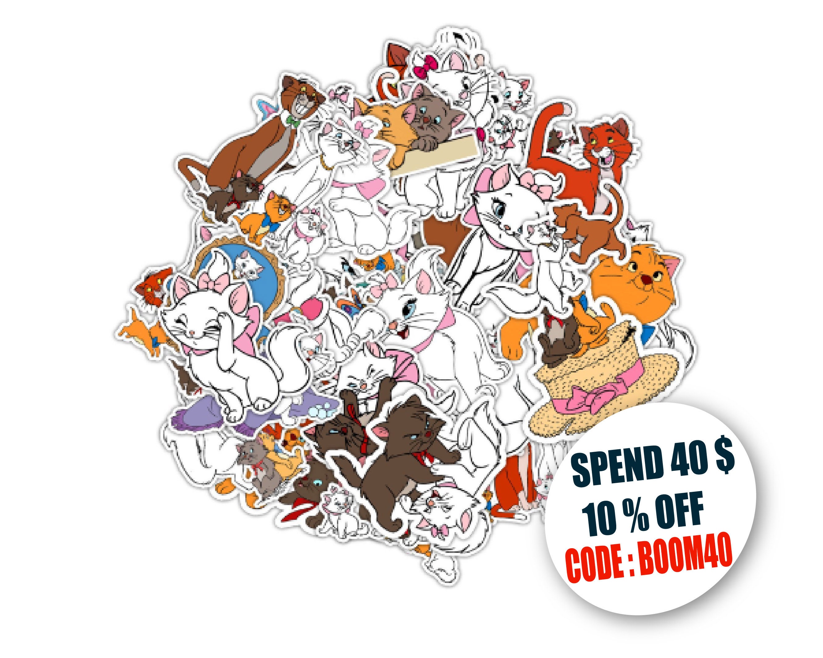 The Aristocats Sticker Pack | Etsy