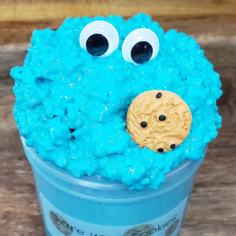 Cookie Monster Slime - Etsy