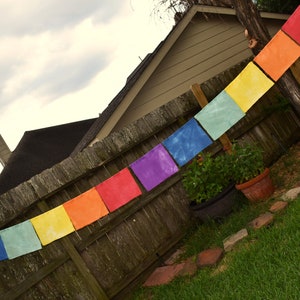 Prayer Flags, Handmade Flags, Yard Flags, Rainbow Flags