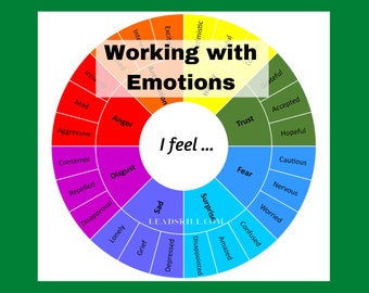 Emotional Intelligence Wheel | Feelings Chart (Digital Download)