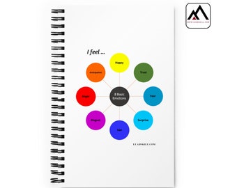 The Core Emotions spiral notebook (8 basic emotions)