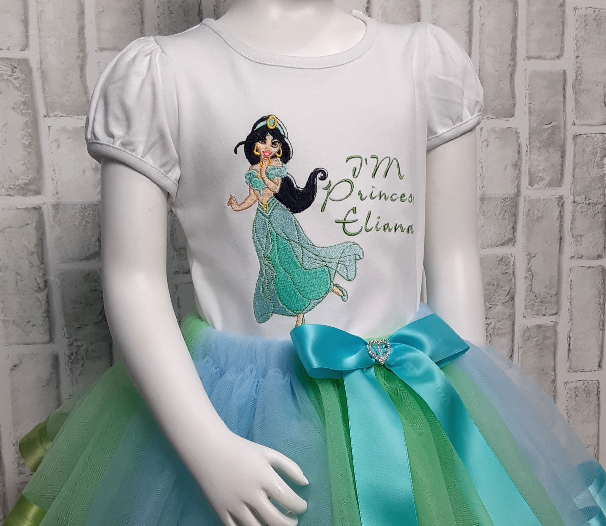 Princess Jasmine Birthday Shirt/jasmine Birthday Shirt/girls Etsy UK
