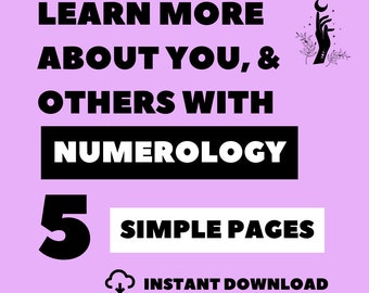 NUMEROLOGY 101 | Witch Print,Witchcraft,Witch,Witchy,Witchy Gifts,Witchcraft Supplies,Witchcraft Kit,Beginner Witch,Baby Witch Kit