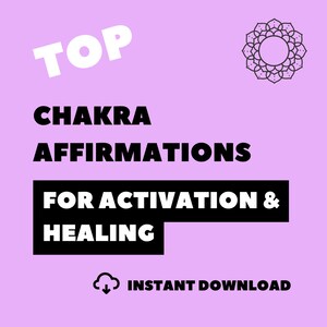 CHAKRA AFFIRMATIONS | Witch Print,Witchcraft,Witch,Witchy,Witchy Gifts,Witchcraft Supplies,Witchcraft Kit,Beginner Witch,Baby Witch Kit