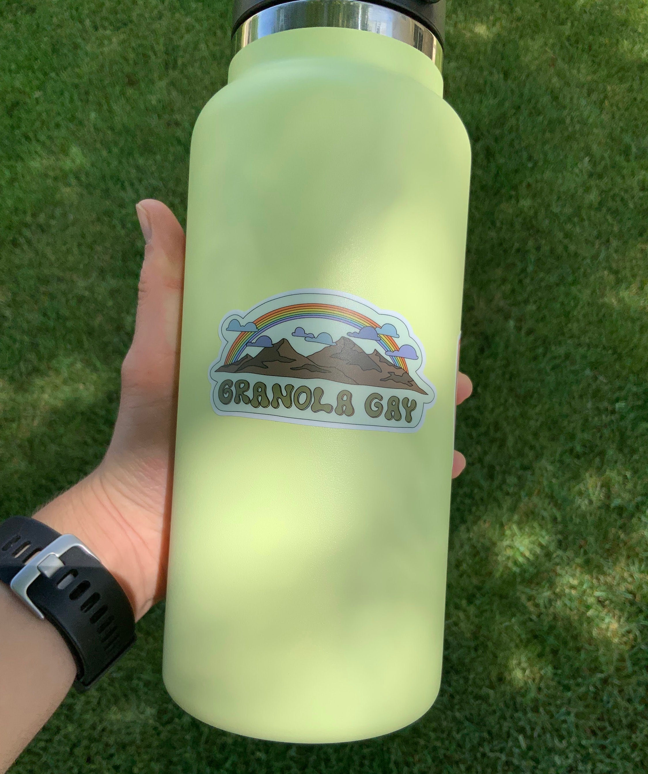 Granola Gay Pride Waterproof Sticker Etsy