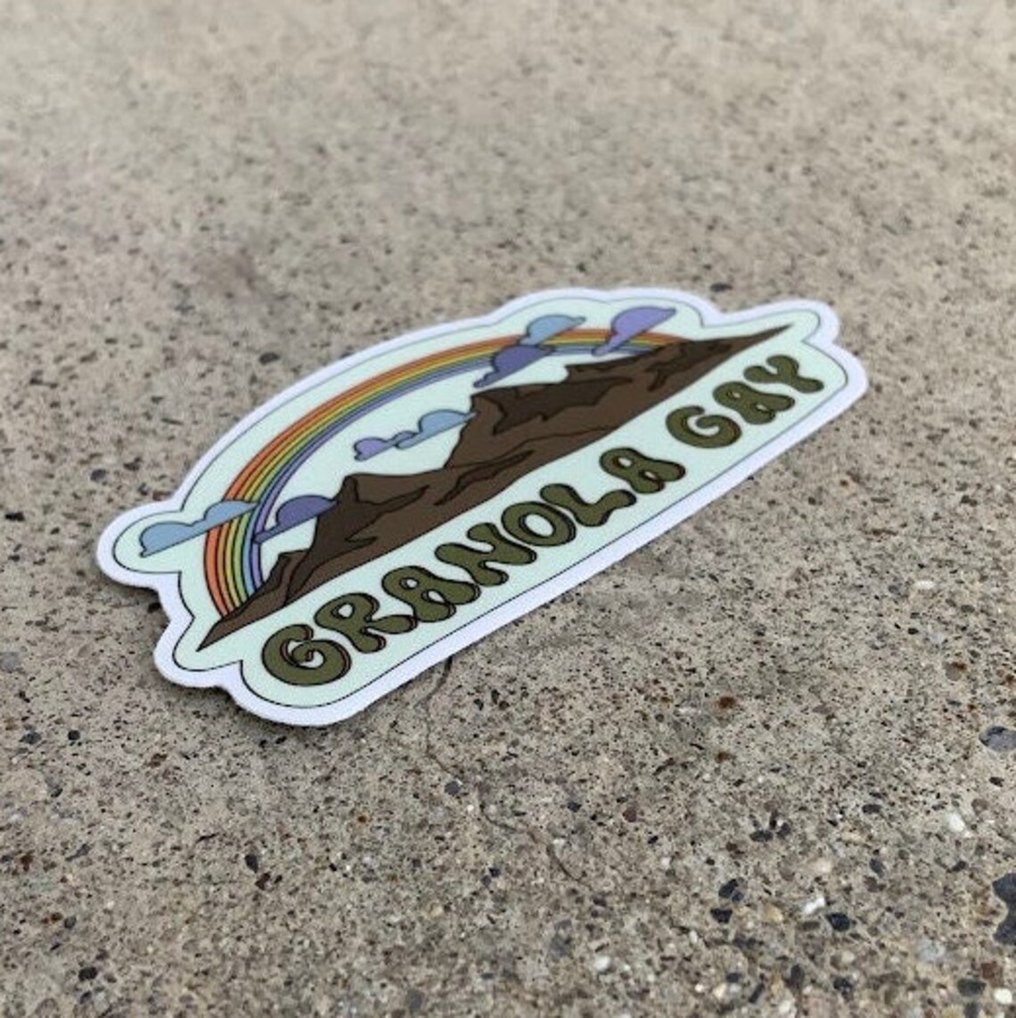 Granola Gay Pride Waterproof Sticker Etsy