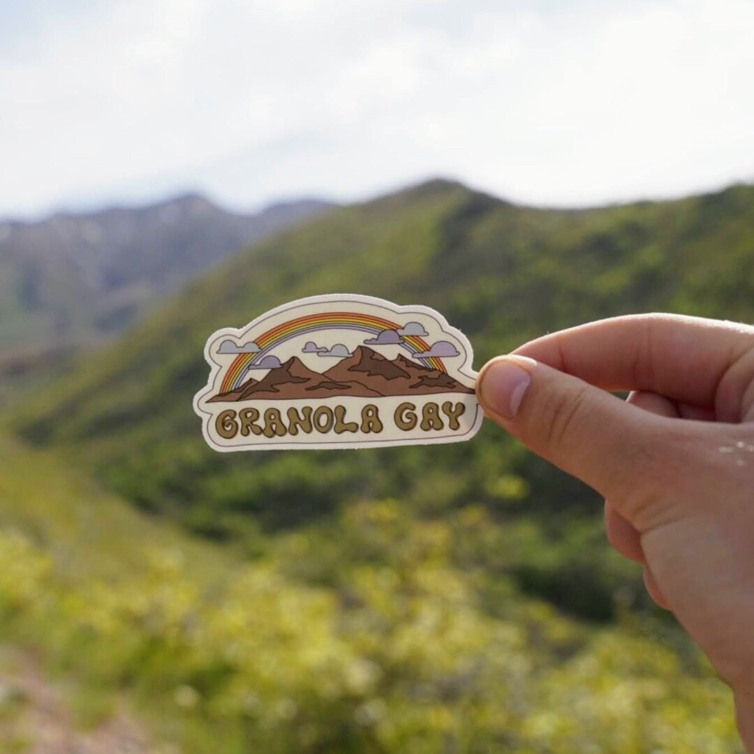 Granola Gay Pride Waterproof Sticker Etsy