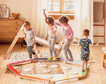 Wooden Balance Beam, Balance Beam, Gymnastic Beam, Montessori Balance Beam, Montessori Furniture, Balance Board, Montessori Toddler