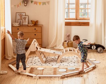 Balance Beam, Wooden Balance Beam, Balance Board, Montessori Furniture, Gymnastic Beam, Montessori Balance, Toddler Balance Beam, Montessori