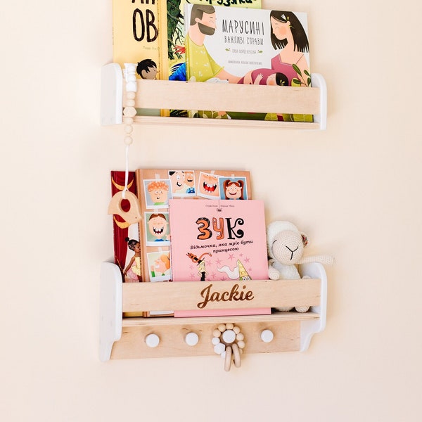 Wall Mount Bookshelf Etsy
