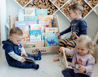 Estantería infantil, estantería Montessori, estantería para guardería, estantería Montessori, estantería Montessori, muebles infantiles, estantería para niños pequeños