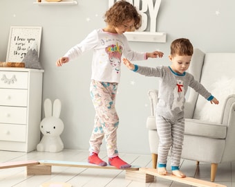 Balance Beam Set For Kids, Balance Beam, Balance Board, Montessori Toys, Wooden Balance Beam, Montessori Furniture, Toddler Balance Beam
