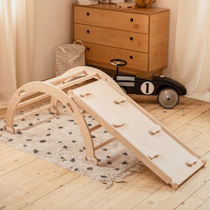 Montessori Climbing Arch with Ladder/Climbing Ramp, Toddler Gym, Montessori Furniture, Climbing Furniture, Toddler Climber, Climbing Rocker