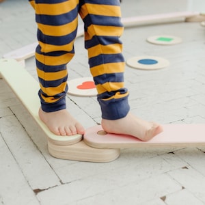 Wooden Balance Beam, Balance Beam Toddler, Montessori Furniture, Balance Beam, Kids Furniture, Gymnastics Beam, Montessori Toy