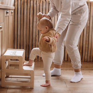 Toddler 2 Step Stool, Step Stool, Kids Step Stool, Kids Furniture, Bathroom Stool, Wooden Step Stool, Toddler Step Stool, Kitchen Stool