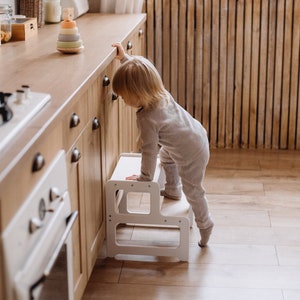 Toddler Step Stool, Step Stool, Kids Step Stool, Bathroom Stool, 2 Step Stool, Wooden Step Stool, Montessori Furniture, Kids Stool