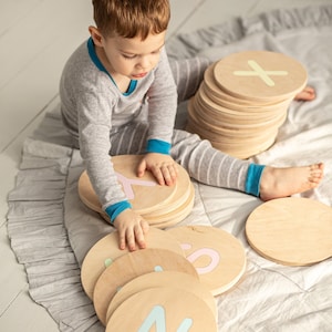 Stepping Stone, Montessori Toy, Stepping Stones Kids, Montessori, Stepping Stones Set, Wood Stepping Stones, Wooden Toy, Balance Toy
