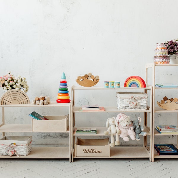 Montessori Toy Storage Etsy