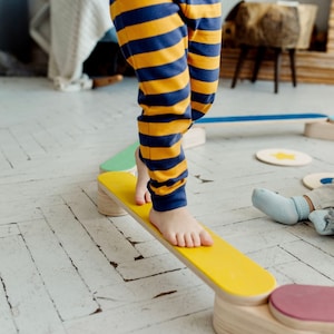 Small Balance Beam, Wooden Balance Beam, Balance Beam, Montessori Furniture, Toddler Balance Beam, Activity Gym, Kids Furnituree