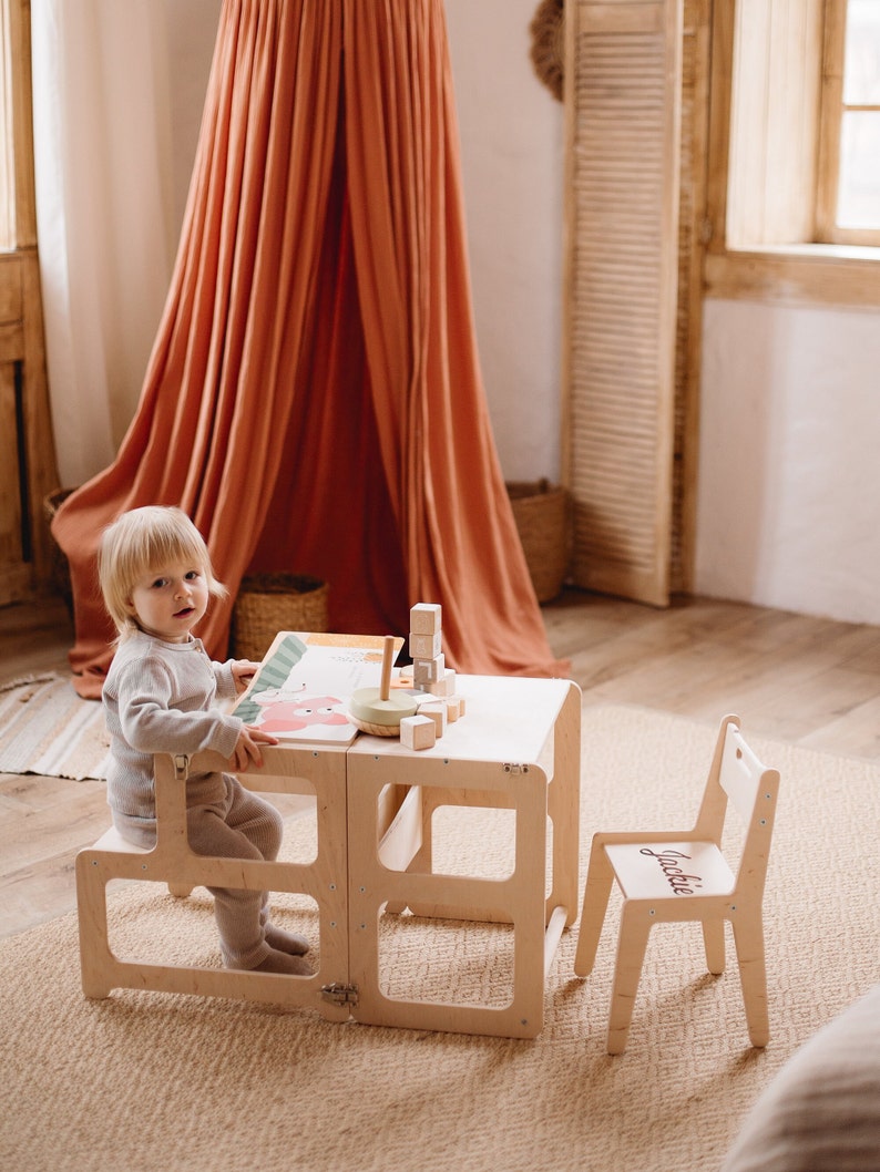 Montessori-Turmküche, Küchenturm, Montessori-Turm, Helferturm, Montessori-Möbel, Kleinkindturm, Kleinkind-Küchenturm Bild 3