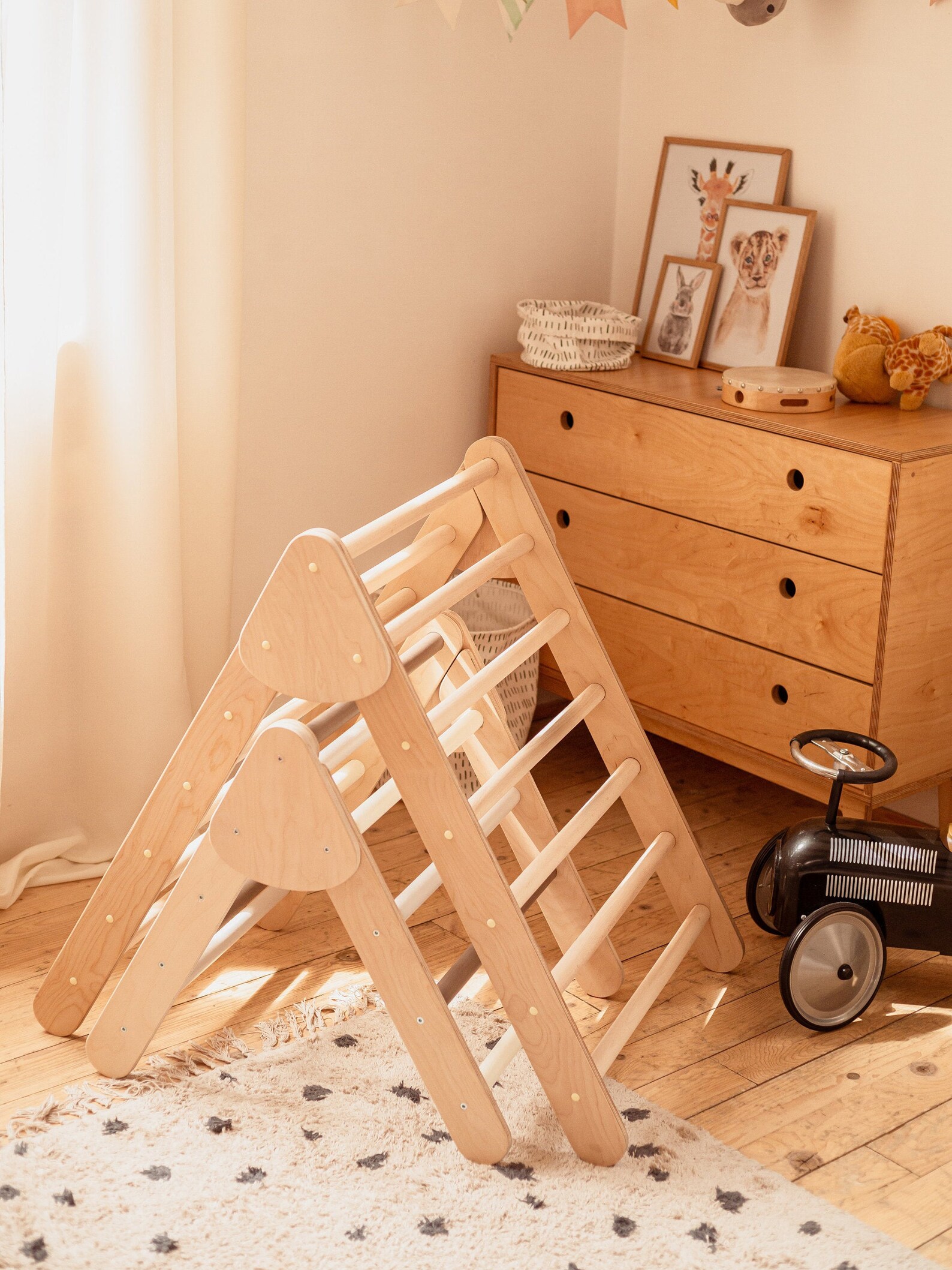 Montessori Furniture Set Triangle With Ramp Ladder Arch Etsy