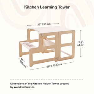 Montessori Tower Kitchen, Kitchen Tower, Montessori Tower, Helper Tower, Montessori Furniture, Toddler Tower, Toddler Kitchen Tower image 9