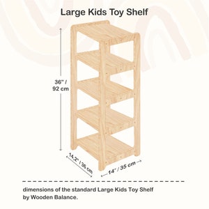 Set of Three Shelves Toy Shelf Montessori Toy Shelf image 10