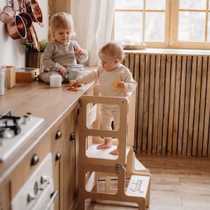 Montessori-Turmküche, Küchenturm, Montessori-Turm, Helferturm, Montessori-Möbel, Kleinkindturm, Kleinkind-Küchenturm Bild 7