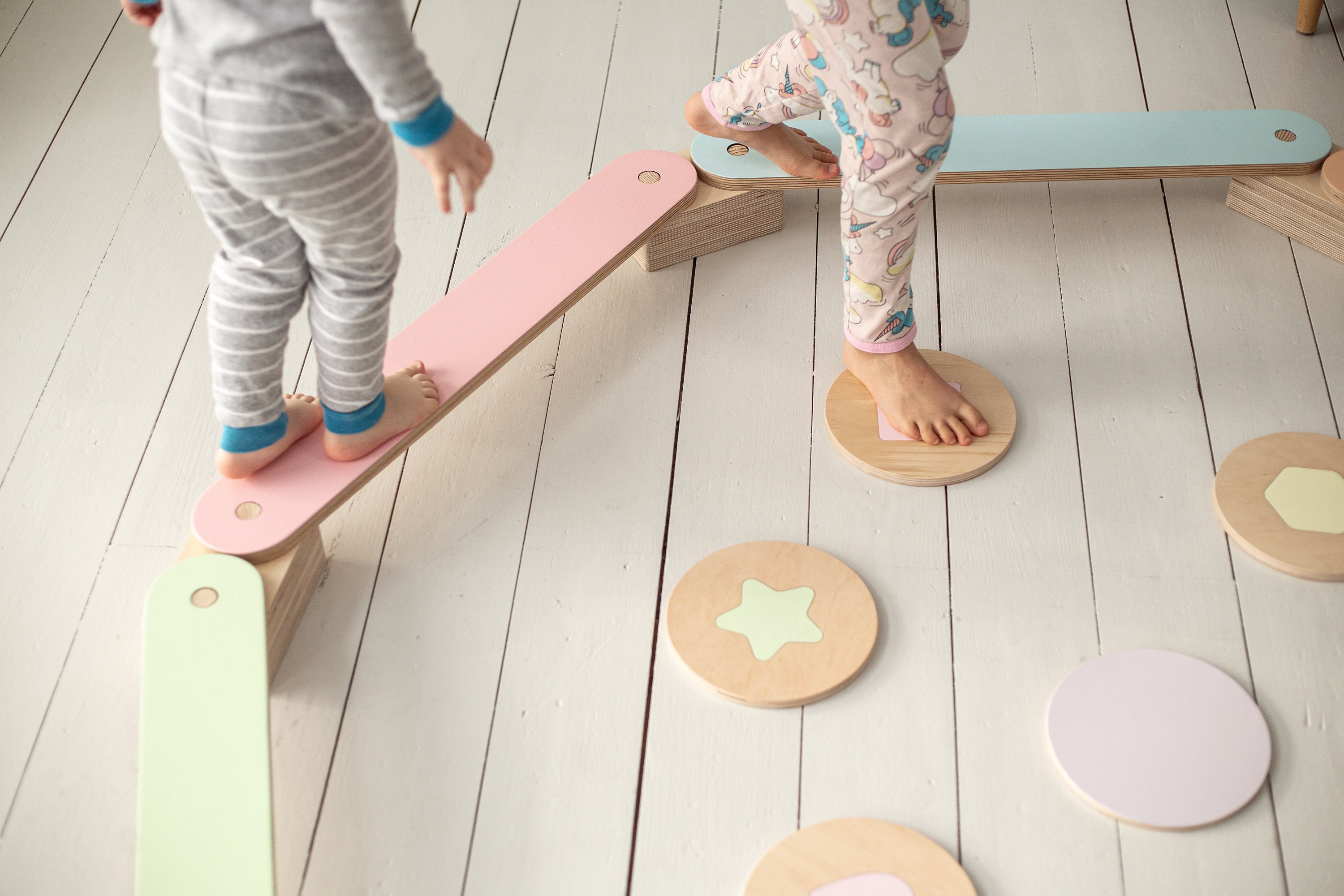 Balance Beam Set For Kids Balance Beam Balance Board Etsy