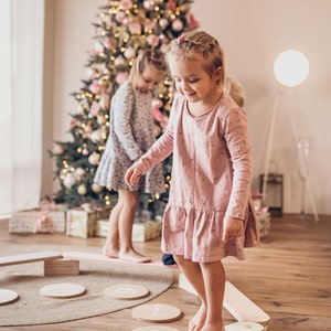 Balance Beam, Balance Board, Balance Beam Kids, Montessori Toy, Montessori Furniture, Toddler Gift, Wooden Balance Beam, Christmas Gift image 7