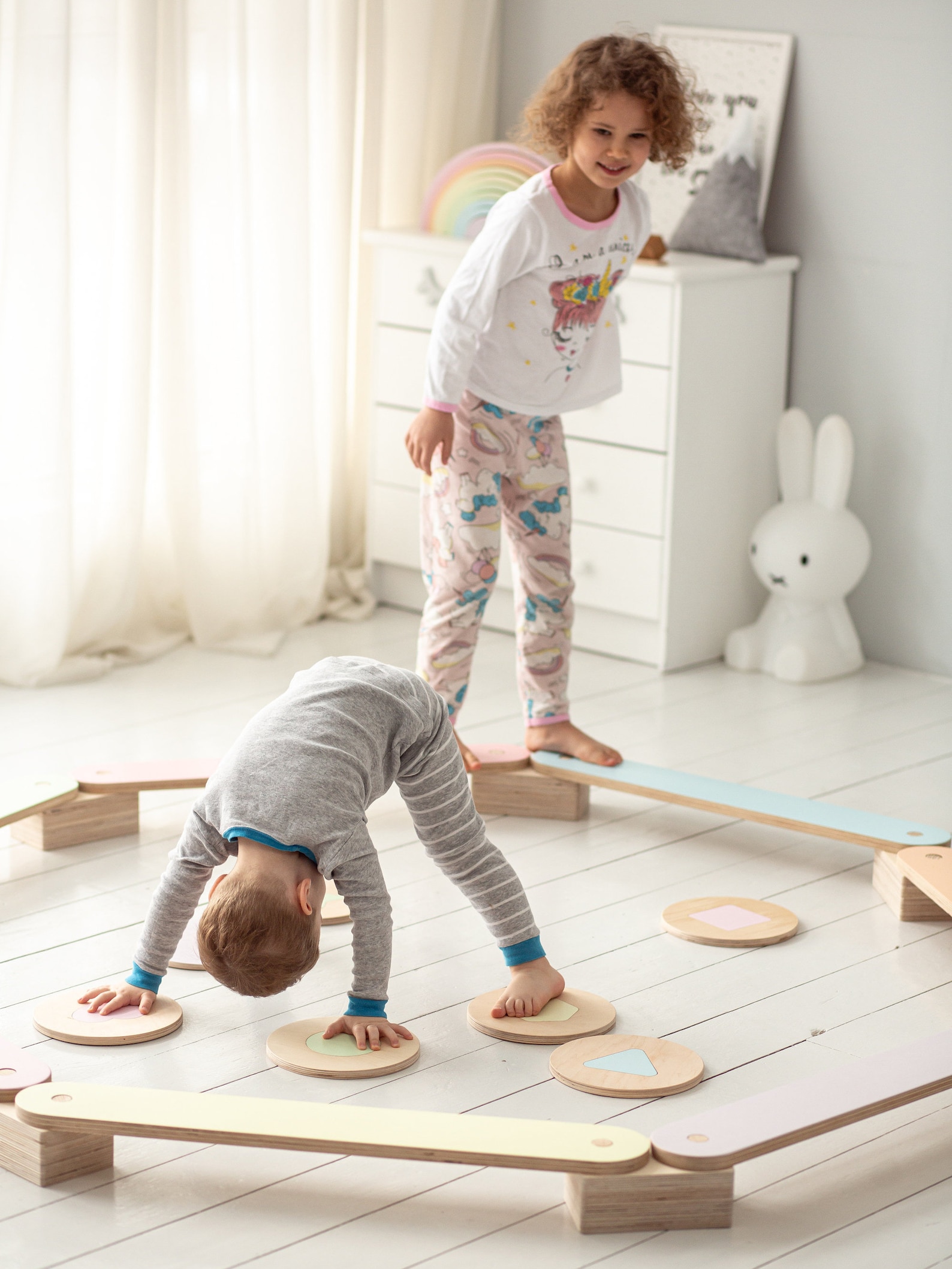 Balance Beam Set for Kids Balance Beam Balance Board Etsy