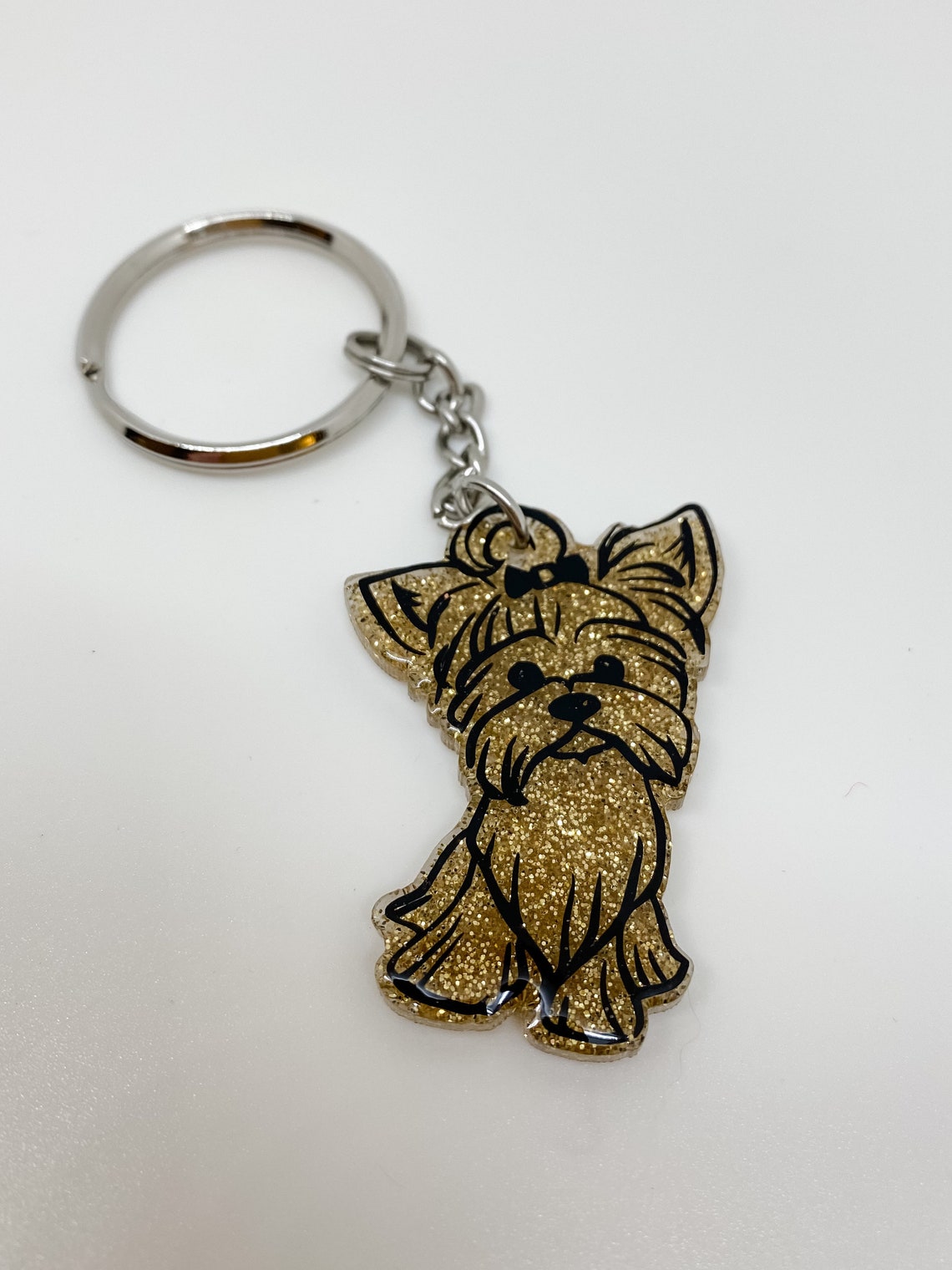 Glitter Dog Key Chains Multiple Dog Breeds & Colors Etsy