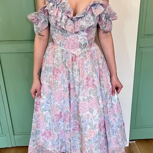 Vintage Gunne Sax Floral Cottage Dress